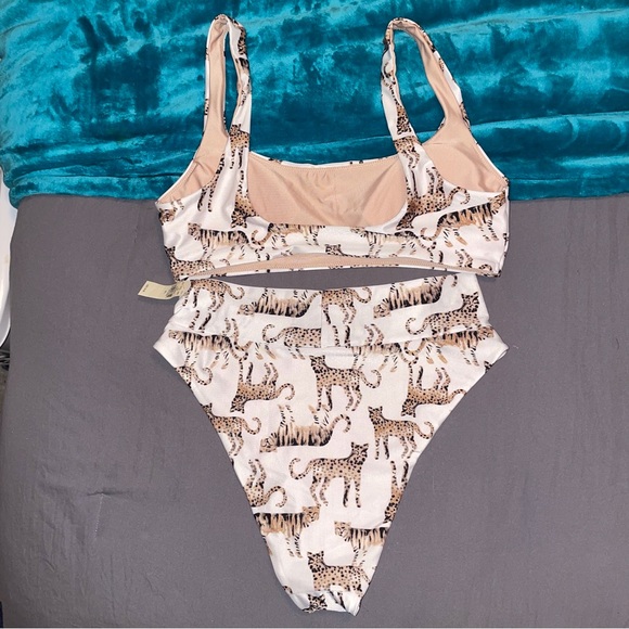 NWT Aerie leopard bikini set - Picture 2 of 5
